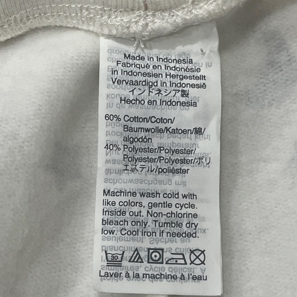 J. Crew Joggers white with stars Pocket zippers size S - Picture 9 of 12